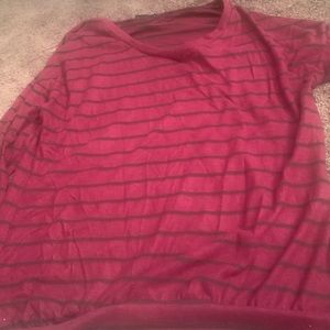 Brand new long sleeve striped top